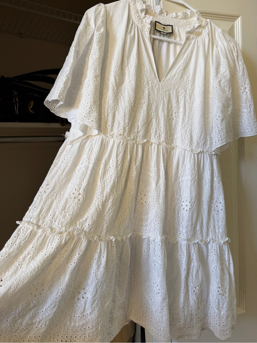 Tuckernuck white eyelet Crawford Dress